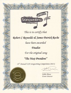 USA Songwriting Competition award